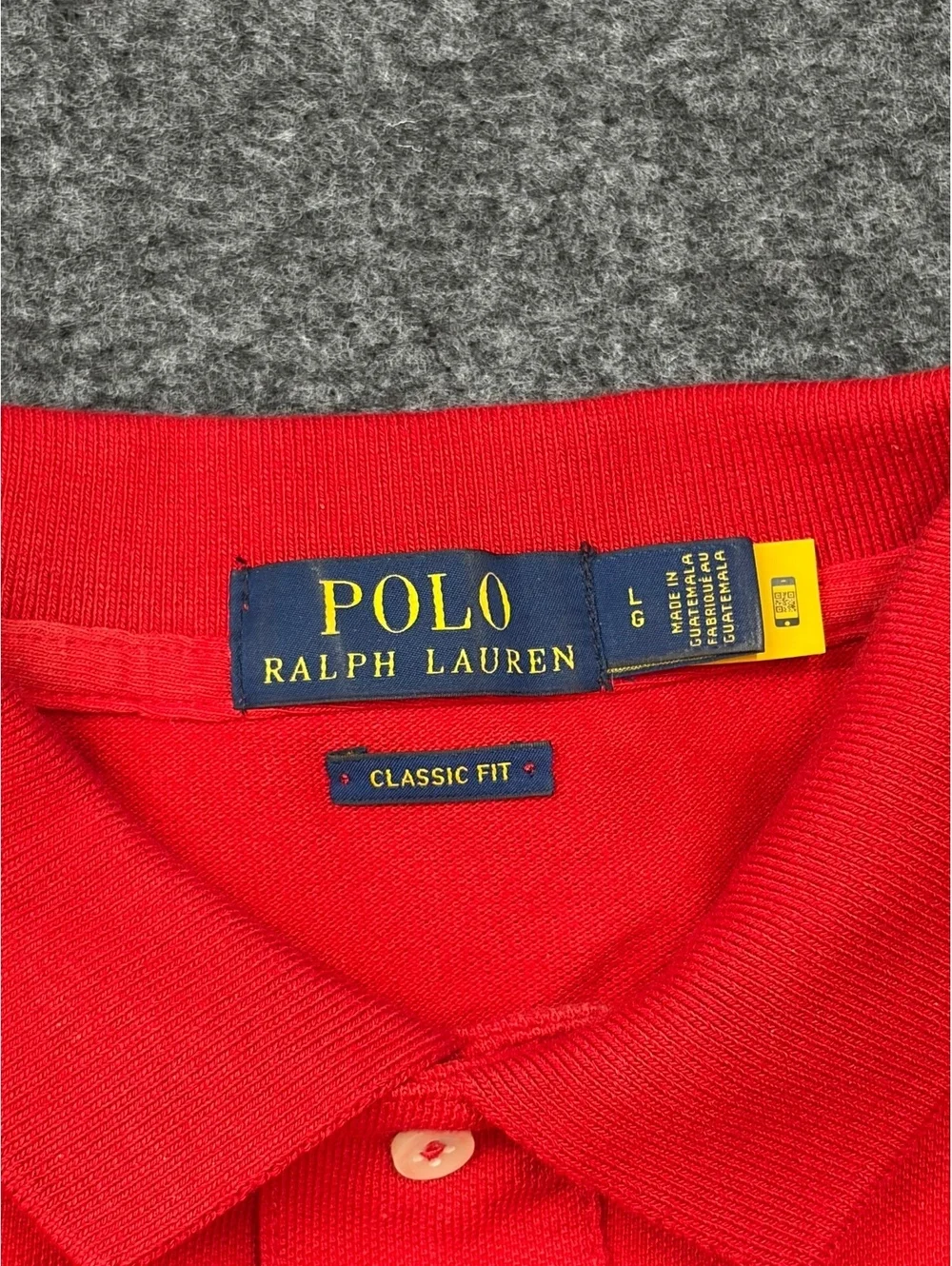 Polo Ralph Lauren Classic Fit Red Polo Shirt Size Large